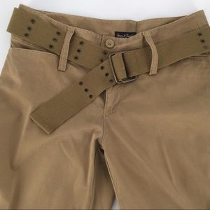 Steve & Barry’s size 4 women’s  khaki pants w/cuff bottom front & back pockets
